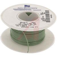 Alpha Wire Wire, Hook-Up; 24 AWG; 7/32; 0.006 In.; 0.036 In.; -60 DegC; 250 V; Green