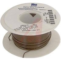 Alpha Wire Wire, Hook-Up; 24 AWG; 7/32; 0.006 In.; 0.036 In.; -60 DegC; 250 V; Brown