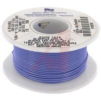 Alpha Wire Wire, Hook-Up; 22 AWG; 19/34; 0.010 In.; 0.051 In.; -60 DegC; 600 V; Blue