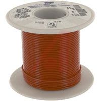 Alpha Wire Wire, Hook-Up; 20 AWG; 19/32; 0.010 In.; 0.059 In.; -60 DegC; 600 V; Red