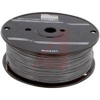Alpha Wire Wire, Hook-Up; 22 AWG; 7/30; 0.016 In.; 0.065 In.; -40 DegC; 300 V; Slate