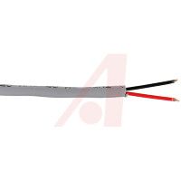 Alpha Wire Multiconductor Cable, Unshielded; 2; 22 AWG; 7 X 30; 0.16 In.; 0.010 In.; PVC