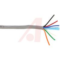 Alpha Wire Multiconductor Cable, Unshielded; 6; 20 AWG; 7 X 28; 0.25 In.; 0.016 In.; PVC