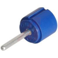 Amphenol Connector Comp,insert Only,size 12,blue Insul,1 #12 Solder Cup Pin Contact