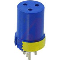 Amphenol Connector Comp,insert Only,size 14s,blue Insul,3 #16 Solder Cup Socket Contact