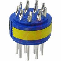 Amphenol Connector Comp,insert Only,size 20,blue Insul,11 #16 Solder Cup Pin Contact