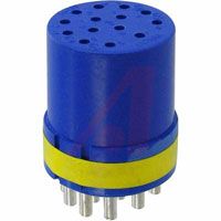 Amphenol Connector Comp,insert Only,size 22,blue Insul,14 #16 Solder Cup Socket Contact