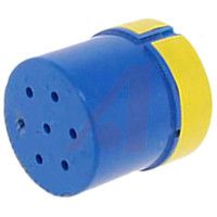 Amphenol Industrial Connector Comp,insert Only,size 24,blue Insul,7 #16 Solder Cup Socket Contact