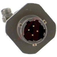 Amphenol Socapex Connector,metal Circ,cable Conn Recept W/cable Clamp,size 8,4#20 Solder Pin Cont