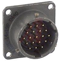 Amphenol Industrial Connector,metal Circular,box Mounting Receptacle,size 14,19 #20 Solder Pin Cont