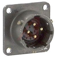 Amphenol Socapex Connector,metal Circular,box Mounting Receptacle,size 12,4 #16 Solder Pin Cont
