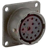 Amphenol Socapex Connector,metal Circ,box Mount Recept,size 14,14#20 & 1#16 Solder Socket Contact