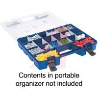 Akro Mils Portable Organizer; Large Lid Storage Organizer; 12 To 62; 18-1/4; 13-3/8 In.