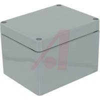 Bud ENCLOSURE, DARK GRAY ABS COVER AND BODY, 4.53 X 3.54 X 3.15