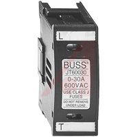 Cooper Bussmann Fuseholder; Class J Fuses; 30A; 600 V; Thermoplastic; DIN Rail Mounting