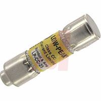 Eaton Fuse; Time-Delay; 25 A; 600 VAC; 0.41 0.05 In.; 1.5 In. 0.031 In.; Yellow