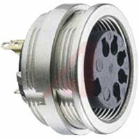 Lumberg Connector,circular Din,female Front Mount Receptacle,shielding,8 Contact,ip68