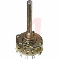 Electroswitch Switch, Rotary, NON-SHORTING, GLASS EPOXY INSULATED, 1 POLE, 2-11 PositionS