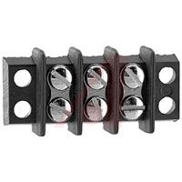 Cinch Connectors Connector,barrier Terminal Block,double Row,3 Terminals,rated 15 Amp,250 Volts