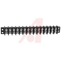 Cinch Connectors Connector,barrier Terminal Block,double Row,15 Terminals,rated 15 Amp,250 Volts