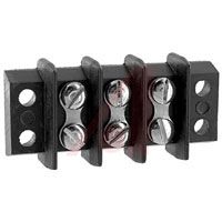 Cinch Connector,barrier Terminal Block,double Row,3 Terminals,rated 30 Amp,250 Volts