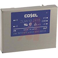 Cosel Converter, DC-DC; 18 To 36 VDC; 0.55 A (Typ.); 75 MV (Max.); 750 MV (Max.)