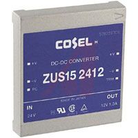 Cosel Converter; 12 V; 1.3 A; 24 VDC; 0.78 A (Typ.); 45 Mm W X 8.5 Mm H X 50 Mm D