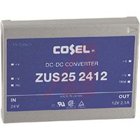 Cosel Converter; 12 V; 4.0 A; 25.2 W; 24 VDC; 1.23 A (Typ.) W; -20 DegC; 71 DegC