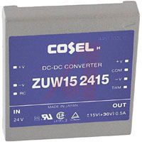 Cosel Converter, DC-DC; 18 To 36 VDC; 0.75 A; 75 MV (Max.); 750 MV (Max.); 83% (Typ.)