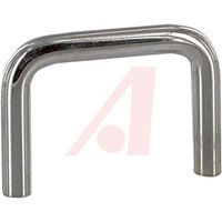 Hammond Handle; Steel; Round; 1 In.; 0.187 In.; 6-32; 0.25 In.; Chrome; 1.25 In.