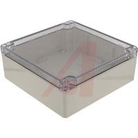 Hammond Enclosure; Polycarbonate; Silicone Rubber; Stainless Steel; Light Gray; Clear