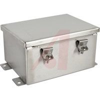 Hammond Enclosure,Stainless Steel 304,NEMA 3R,4,4X,12,13,Hinged Cover,8Hx6Wx4D In
