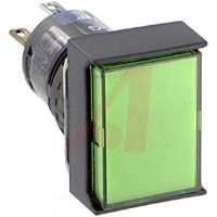 Idec Switch, Pushbutton, Miniature, LED Illuminated OILTIGHT ENCLOSURE, GREEN