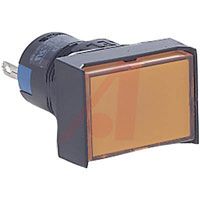 Idec Switch, Pushbutton, Miniature, LED Illuminated OILTIGHT ENCLOSURE, AMBER