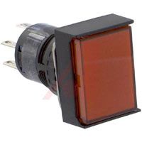 Idec Switch, Pushbutton, Miniature, LED Illuminated OILTIGHT ENCLOSURE, RED