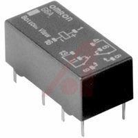 Omron RELAY,LOW SIGNAL,LOW SENSITIVITY,DPDT,NON-LATCHING,5VDC,CONTACT MATERIAL AG