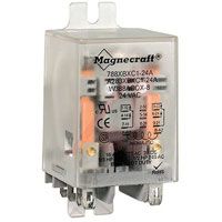 SE Relays Magnecraft RELAY,POWER,DPDT,16 AMP,PLANE COVER WITH FLAG,AC OPERATED,SOLDER/PLUG-IN,240VAC