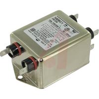 TE Connectivity RFI Power Line Compact Dual Stage Filter; 10AMP; .250 Terminals; RoHS Compliant