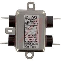 TE Connectivity Filter, RFI; 3 A; 2250 VDC (Line-to-Ground), 1450 VDC (Line-to-Line)