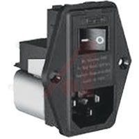 TE Connectivity Power Entry Module With RFI Line Filter; 4AMP; Flange Mount