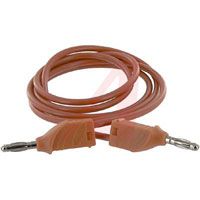 Mueller Banana Plug; Copper; 3000 V (Max.); 22 A; 18 AWG; 413; Red; UL Listed