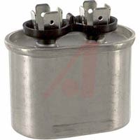 Cornell-Dubilier Capacitor, Motor Run Oil-Filled;12.5uF;Case A Oval;+/-10%,370VAC