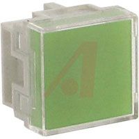 NKK Switches Cap, Switch; Bright Nickel; 0.520 In.; LB Series; Square; Polycarbonate