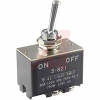 NKK Switches Switch, Toggle, High Capacity,2 Pole, Screw Terminals, DPST, On-None-Off