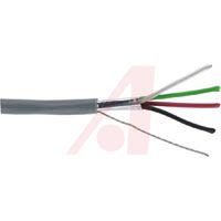 Olympic Wire And Cable Cable, Shielded; 4; 22 AWG; 7 X 30; 0.215 In.; 0.016 In.; 0.025 In.; Vinyl
