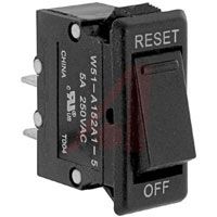 TE Connectivity Circuit Breaker, Thermal; 5 A; 250 VAC; Straight Quick Connect Tab; 0 DegC; 60