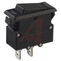 TE Connectivity Circuit Breaker, Thermal; 10 A; 250 VAC; Straight Quick Connect Tab; 0 DegC