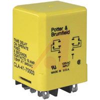 TE Connectivity Relay; 10 A; 1 Sec.; Quick-Connect/Solder; Time Delay; DPDT; Fixed; 120 VAC