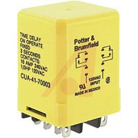 TE Connectivity Relay; 10 A; 1 To 120 Sec.; On-Operate Time Delay; DPDT; Fixed; 150 Ms (Typ.)