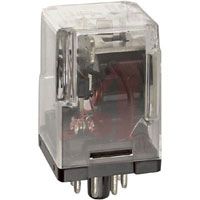 TE Connectivity Relay; 10 A; 240 VAC; 2 Form C, DPDT, 2 C/O; UL Recognized, CSA Certified